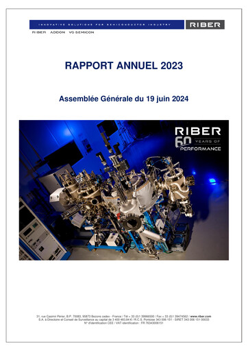 Thumbnail Riber S.A. Annual Report 2023
