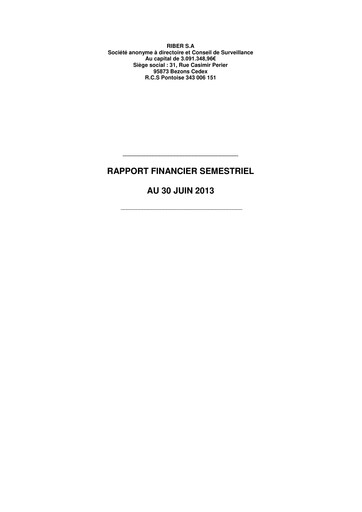 Thumbnail Riber S.A. Half-year Report 2013-h1