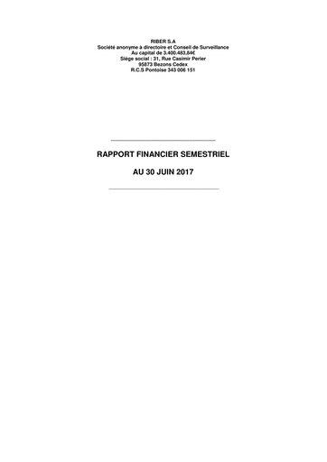Thumbnail Riber S.A. Half-year Report 2017-h1