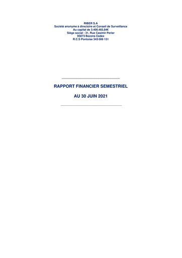 Thumbnail Riber S.A. Half-year Report 2021-h1