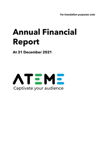 Thumbnail Ateme SA Financial Report 2021