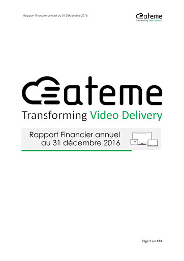 Thumbnail Ateme SA Financial Report 2016