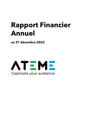 Thumbnail Ateme SA Financial Report 2022