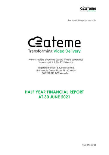 Thumbnail Ateme SA Half-year Report 2021-h1