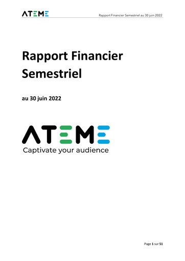 Thumbnail Ateme SA Half-year Report 2022-h1