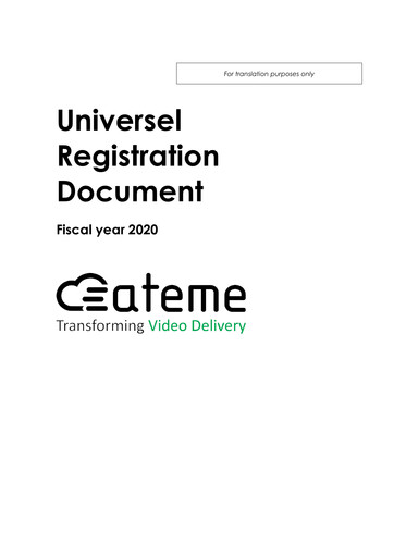 Thumbnail Ateme SA Universal Registration Document 2020