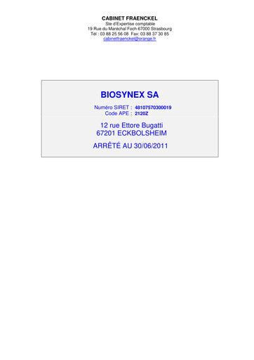 Thumbnail Biosynex Financial Report 2011-h1