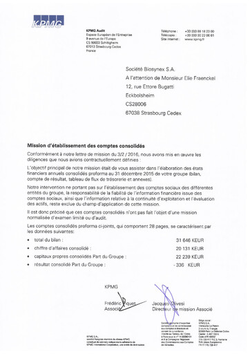 Thumbnail Biosynex Financial Report 2015