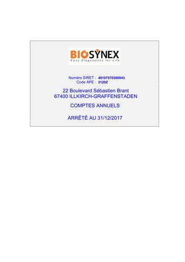 Thumbnail Biosynex Financial Report 2017