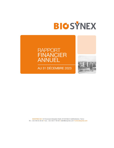 Thumbnail Biosynex Financial Report 2023