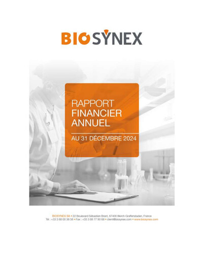 Thumbnail Biosynex Financial Report 2024