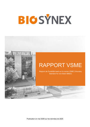 Thumbnail Biosynex Sustainability Report 2025