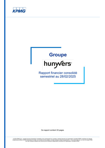 Thumbnail Hunyvers Half-year Report 2024-2025
