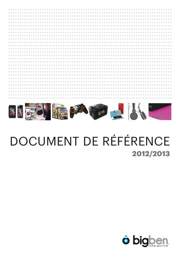 Thumbnail BigBen Interactive Universal Registration Document 2012-2013