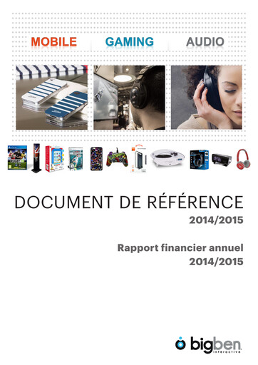 Thumbnail BigBen Interactive Universal Registration Document 2014-2015
