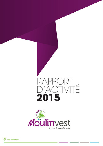 Miniature Moulinvest Rapport annuel 2015