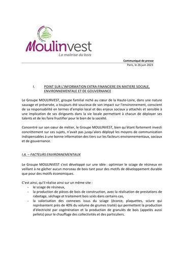 Thumbnail Moulinvest ESG Report 2023