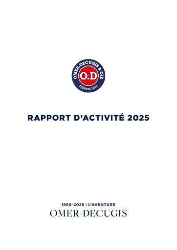 Miniature Omer-Decugis & Cie Rapport annuel 2025