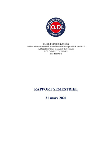 Thumbnail Omer-Decugis & Cie Half-year Report 2021-h1