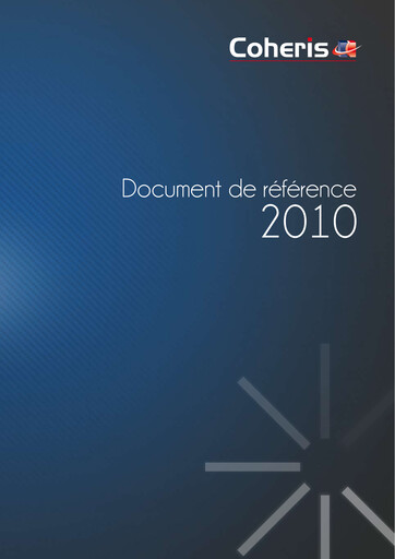 Thumbnail Coheris SA Universal Registration Document 2010