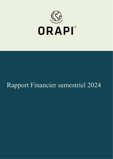 Thumbnail Orapi SA Half-year Report 2024-h1