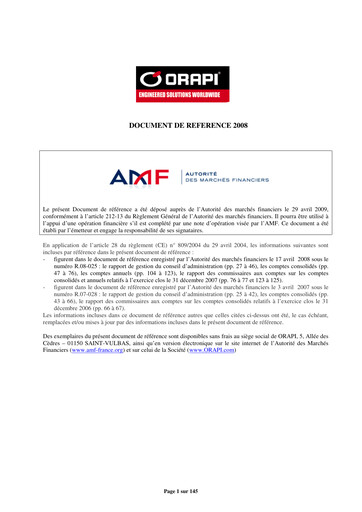 Thumbnail Orapi SA Universal Registration Document 2008