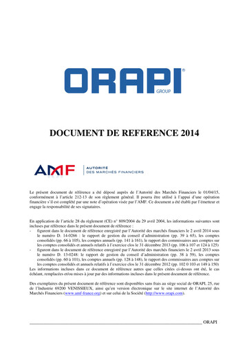 Thumbnail Orapi SA Universal Registration Document 2014