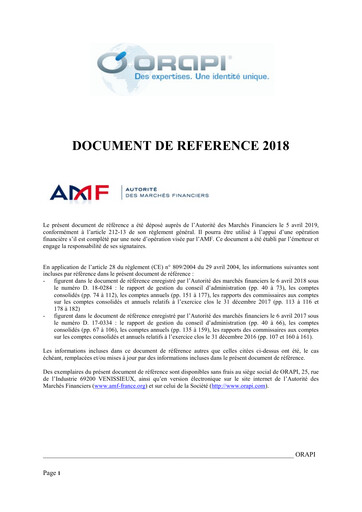Thumbnail Orapi SA Universal Registration Document 2018
