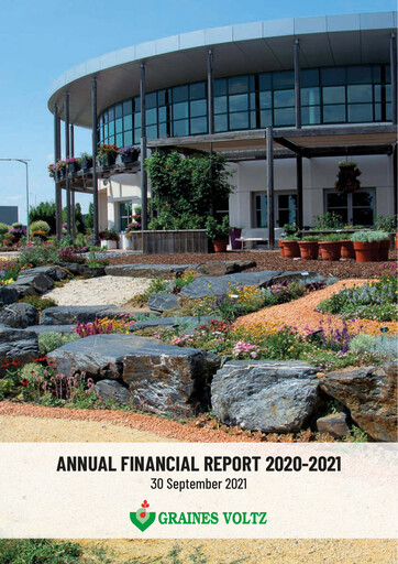 Thumbnail Graines Voltz Financial Report 2020-2021