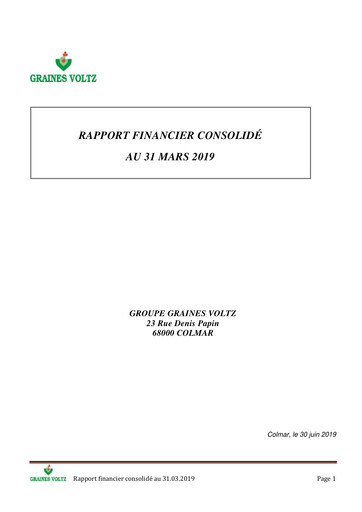 Thumbnail Graines Voltz Financial Report 2019-h1