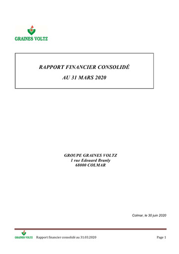 Thumbnail Graines Voltz Financial Report 2020-h1