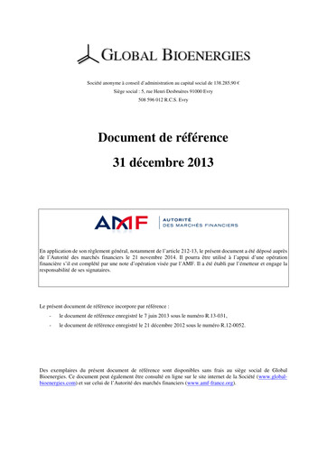 Thumbnail Global Bioenergies Universal Registration Document 2013