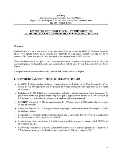 Thumbnail genOway Annual Report 2017