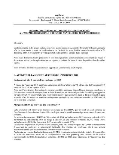 Thumbnail genOway Annual Report 2019