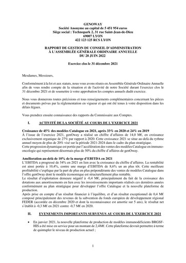 Thumbnail genOway Annual Report 2021