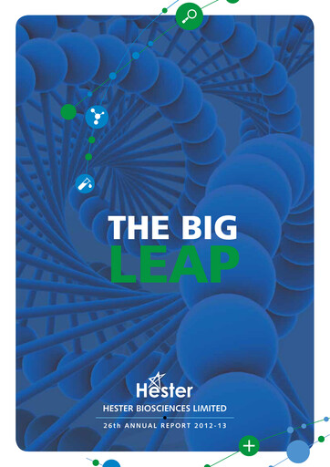 Thumbnail Hester Biosciences
 Annual Report 2012-2013