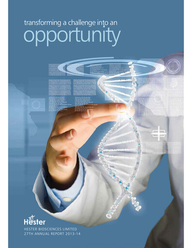 Thumbnail Hester Biosciences
 Annual Report 2013-2014