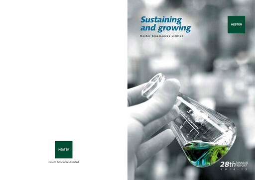 Thumbnail Hester Biosciences
 Annual Report 2014-2015