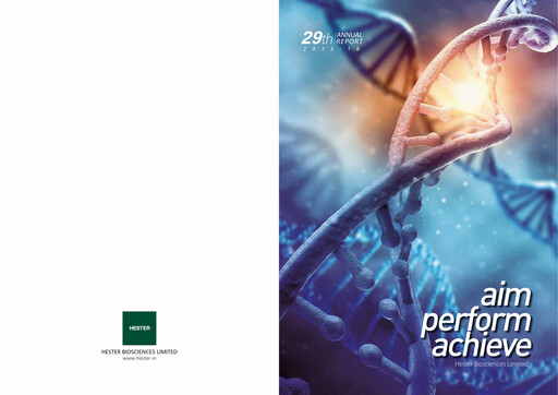 Thumbnail Hester Biosciences
 Annual Report 2015-2016