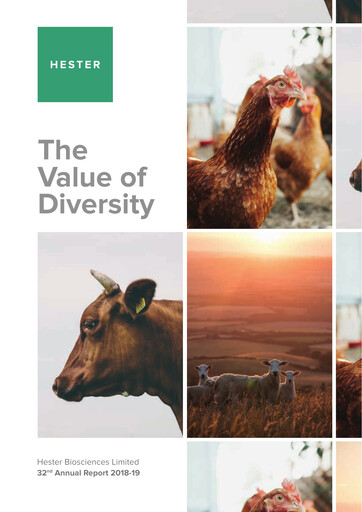 Thumbnail Hester Biosciences
 Annual Report 2018-2019