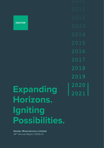 Thumbnail Hester Biosciences
 Annual Report 2020-2021