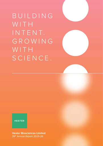 Thumbnail Hester Biosciences
 Annual Report 2025-2026