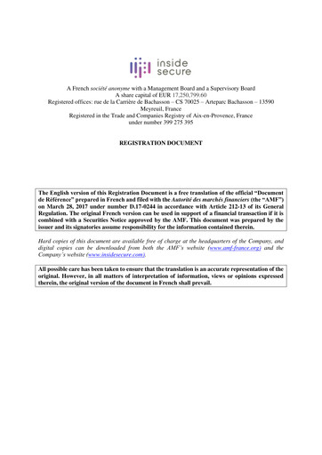 Thumbnail Verimatrix Universal Registration Document 2016