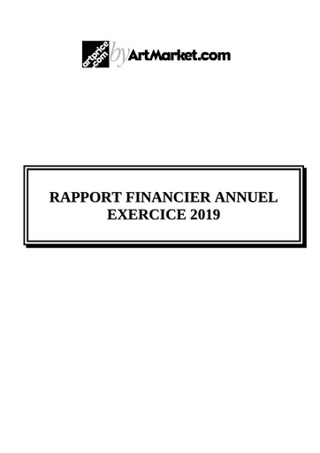 Miniature Artmarket.com Rapport financier 2019