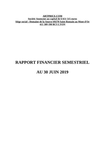 Thumbnail Artmarket.com Half-year Report 2019-h1