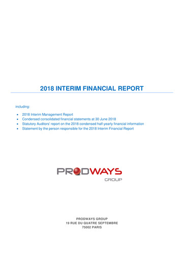 Thumbnail Prodways Group Half-year Report 2018-h1