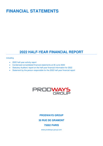 Thumbnail Prodways Group Half-year Report 2022-h1