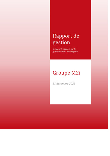 Miniature M2i Formation Rapport annuel 2023