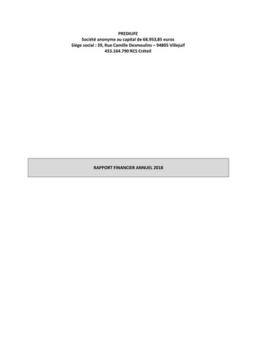 Thumbnail Predilife Financial Report 2018
