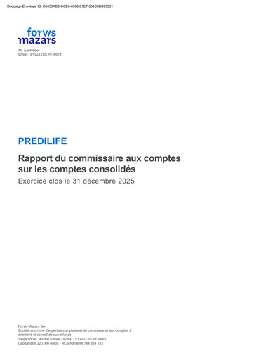 Thumbnail Predilife Financial Statement 2025